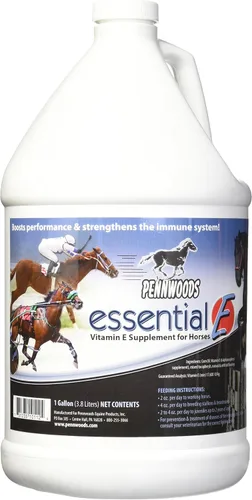 Vista 3 de Pennwoods Essential E: Suplemento equino de vitamina E para la salud, el rendimiento, la recuperación y la nutrición del caballo - 1 galón