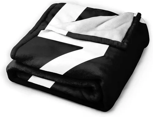Vista 2 de #7 - Mantas de felpa de micro viaje ultra suaves para el hogar, cama, sofá, sala de estar Negro