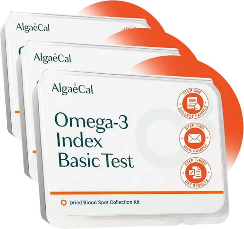 Vista 10 de ALGAECAL Kit de prueba de dedos Omega 3 – Kit de prueba casera fácil con sobre de devolución prepago, resultados rápidos y sin complicaciones