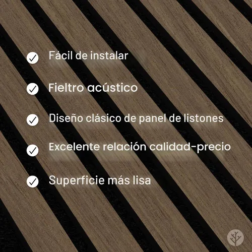 Vista 5 de Bark & Bole Oak - Paneles acústicos de chapa de madera texturizada 3D para pared y techo, solución decorativa que absorbe el sonido para hogares