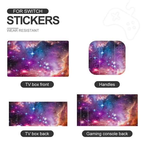 Vista 3 de Personalized Custom Skin Sticker for Nintendo Switch with Photos Pictures Customized Decal Stickers Protector Cover for Boys Girls