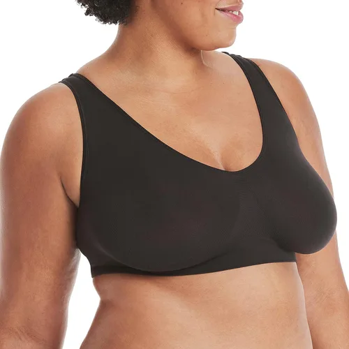 Vista 3 de Hanes Brasier sin varillas acogedor para mujer, brasier de cobertura completa, brasier sin costuras