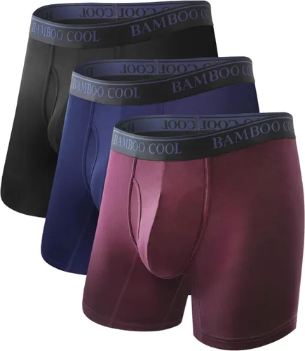 Vista 12 de BAMBOO COOL Calzoncillos tipo bóxer para hombre, ultra transpirables