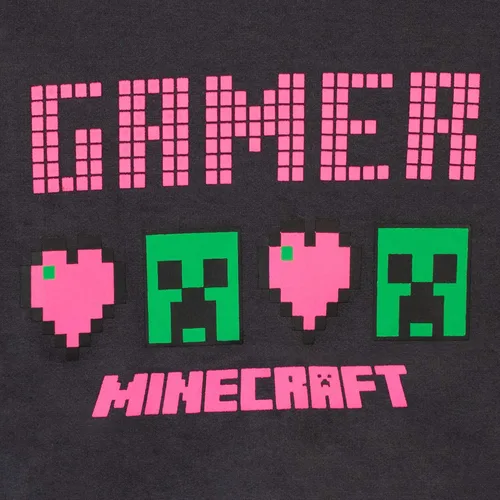 Vista 3 de Minecraft Creeper - Sudadera con capucha para niña