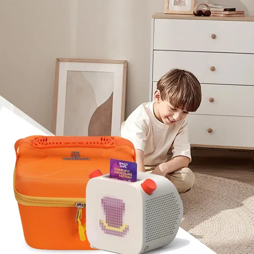 Vista 8 de Tourmate Estuche rígido de almacenamiento para niños y altavoces Bluetooth, estuche de transporte de viaje para niños, reproductor de música