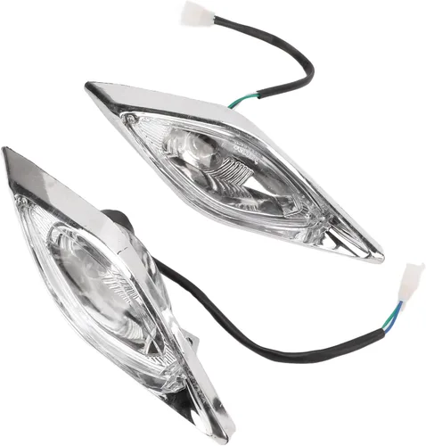 Vista 2 de POCREATION Juego de faros delanteros LED ATV, lámpara izquierda y derecha de 3 cables de 12 V para 125 4 ruedas Quad