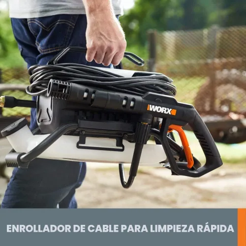 Vista 3 de Worx Lavadora a presión eléctrica de 13 amperios 1800 PSI con 3 boquillas - WG605