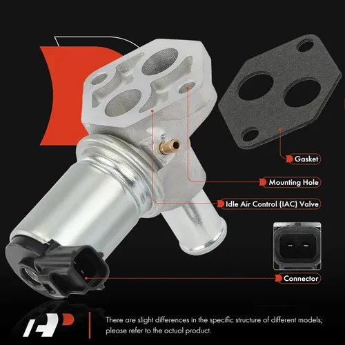 Vista 3 de A-Premium Válvula de Control de Aire de Ralentí de Inyección de Combustible IAC - V8 4.6L - Compatible con Ford, Lincoln y Mercury - 96-01 - Crown