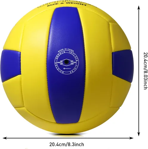 Vista 8 de Official Size 5 Volleyball, Soft Indoor Outdoor Volleyball for Game Gym Training Beach Play, 2 Pcs Per Pack with Pump Kit