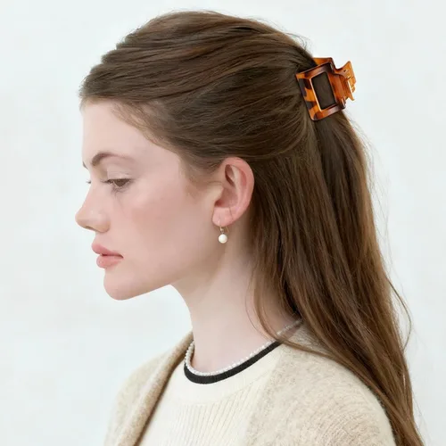 Vista 7 de 16 pinzas pequeñas para el cabello para mujeres y niñas, pinzas de garra mate duraderas para cabello fino, pinzas de agarre fuerte para cabello