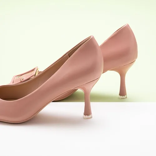 Vista 3 de C.Paravano Zapatos de tacón I para mujer I Zapatos de tacón para mujer I Zapatos de diseñador I Tacones de aguja I Elegantes Zapatos I Hebillas