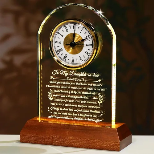 Vista 15 de Arikyrist Reloj de cristal, regalos cristianos para mujeres, ideas Biblia con flor