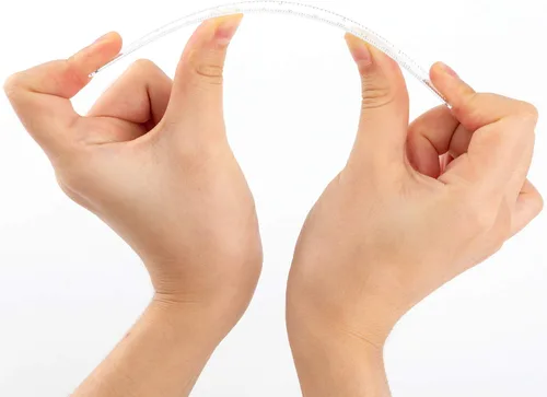 Vista 6 de Paquete de 10 reglas de plástico transparente de 6 pulgadas, regla