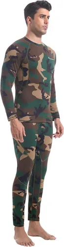 Vista 9 de romision 2 Pack Thermal Underwear for Men Long Johns Fleece Lined Hunting Gear Bottom Top Set Base Layer Cold Weather XS-4XL