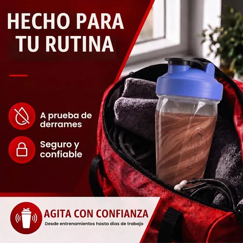 Vista 8 de Vortex - Botella mezcladora de proteínas de 24 onzas / 23.7 fl oz, taza agitadora prémium sin BPA para batidos y batidos de proteínas, a prueba