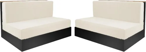 Vista 15 de EFELIM Fundas elásticas para cojines de dinette de caravana, funda de sofá de caravana, funda de asiento de sofá de caravana, funda suave