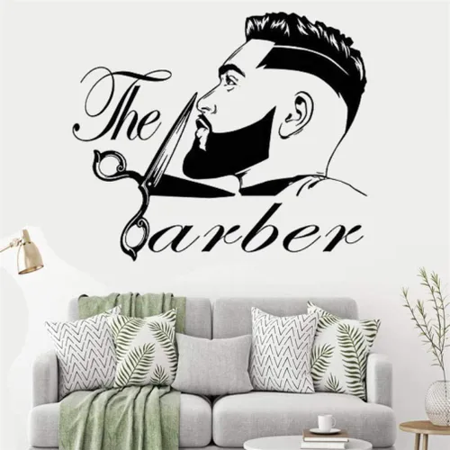 Vista 19 de Adhesivo de pared Rasiarpio Playing Skateboard Wall Decal Cool Style PVC Decor extraíble hogar sala de estar dormitorio decoración
