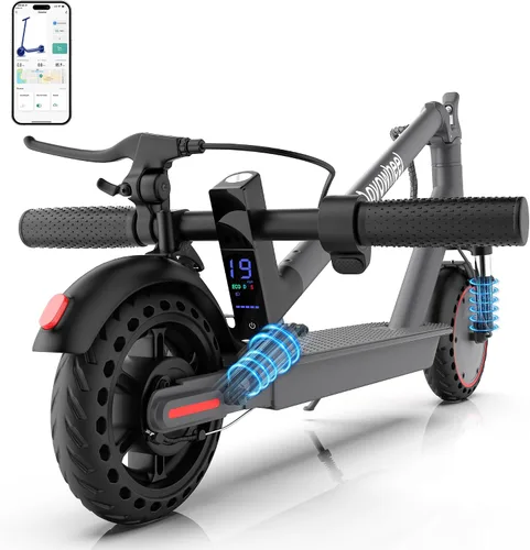 Vista 18 de Aovowheel Scooter eléctrico para adultos, plegable E Scooter Conmuting Púrpura-negro