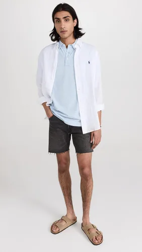 Vista 5 de Faherty Polo Movement para hombre, Cardiff Blue Heather