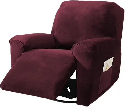 Vista 11 de NORTHERN BROTHERS Fundas para sillas reclinables, fundas elásticas para sofá reclinable, fundas de terciopelo para silla Lazy Boy, funda de sofá