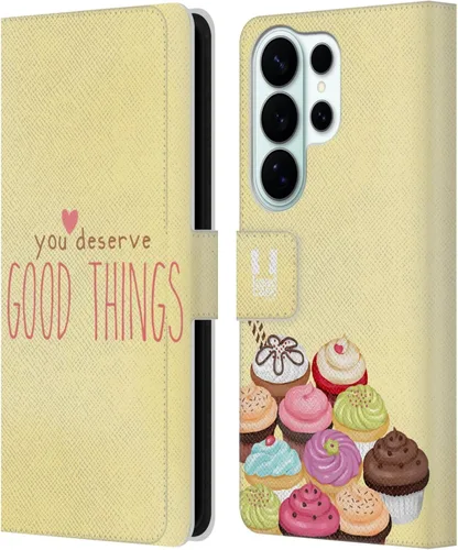 Vista 173 de Head Case Designs Assortment Cupcakes Happiness Leather Wallet Case Compatible with Samsung Galaxy A07 4G Surtido