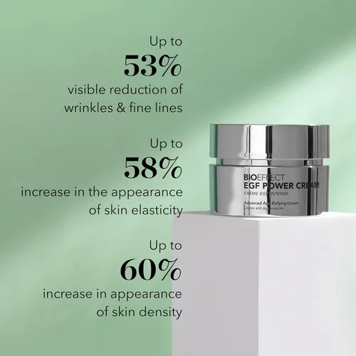Vista 2 de BIOEFFECT EGF Power Cream Crema avanzada para rostro y cuello que desafía la edad con factor de crecimiento epidérmico + ácido hialurónico +