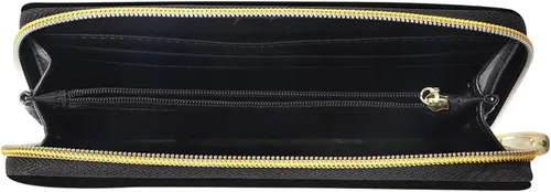 Vista 3 de Showudesigns Cartera de viaje fina de piel sintética para mujeres y niñas, lindo animal con múltiples tarjetas, bolso de embrague, Un diseño