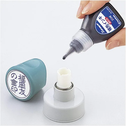 Vista 4 de Shachihata Xstamper - Tinta de repuesto a base de pigmentos XLR-20N, 0.7 onzas líquidas (0.7 fl oz), color rojo