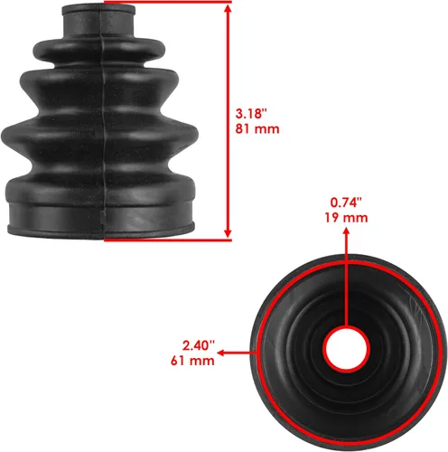 Vista 3 de Caltric Kit de maletero Cv para eje exterior delantero compatible con Honda Trx350Fe Trx350Fm Rancher 2000-2005