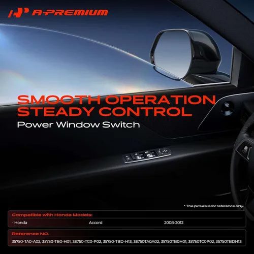 Vista 2 de A-Premium Interruptor de elevalunas eléctrico delantero izquierdo del lado