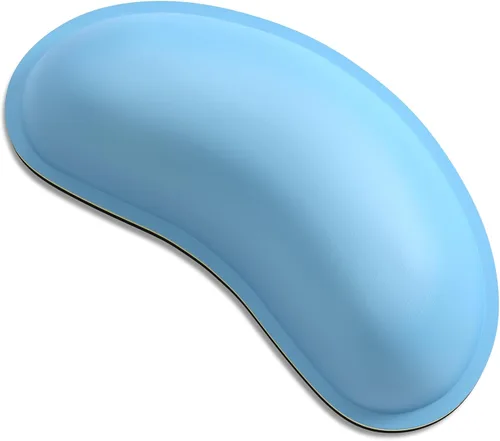Vista 15 de Dapesuom Reposamuñecas para ratón, soporte ergonómico de espuma viscoelástica para muñeca de ratón, almohadilla de descanso para mano de cuero tipo