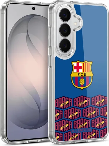 Vista 9 de Head Case Designs Officially Licensed FC Barcelona Logo and Pattern Forca Barca Gel Case [Military Grade Protection] Compatible with Samsung Galaxy