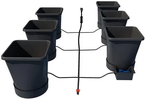 Vista 11 de AutoPot Sistema de 12 ollas XL con macetas de plástico de 6.6 galones y FlexiTank de 60 galones, sistema hidropónico de riego automático alimentado