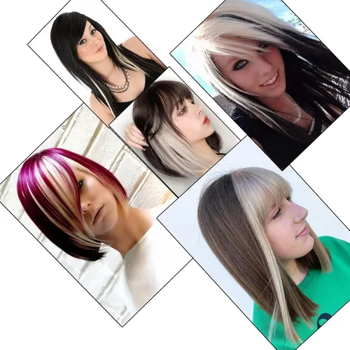 Vista 6 de Extensiones de cabello humano con clip, de 18 pulgadas, rubio decolorado, 100% real, extensiones de cabello con clip para mujer, 6 piezas de cabello
