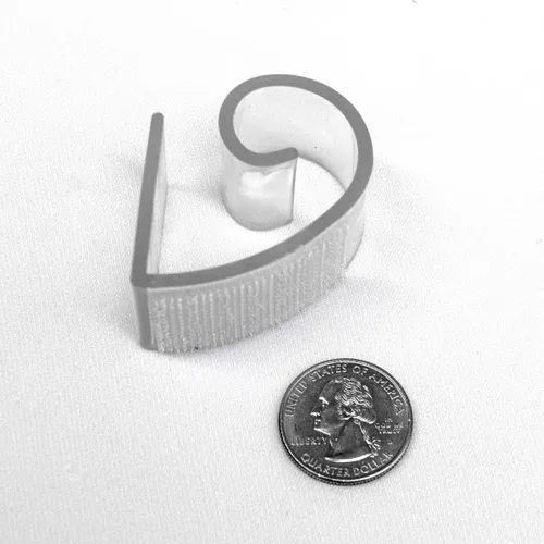 Vista 2 de TableLinensforLess Clips de zócalo de mesa para borde de mesa de 0.75 a 1.5 pulgadas, ancho de clip de 1 pulgada, (paquete de 25) (MC)