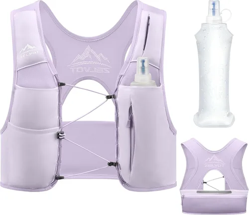 Vista 9 de Zelvot X-Back - Chaleco para correr para mujer, chaleco de hidratación con Soporte para teléfono específico para mujer, ligero, transpirable, ajuste