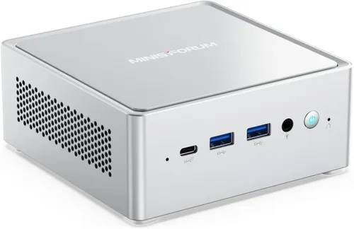 Vista 26 de MINISFORUM Mini PC M1 Plus Intel Core i5-12600H (12C/16T, hasta 4.5GHz), computadora de escritorio SSD DDR5 de 16 GB de 512 GB, salida triple