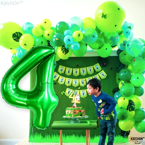 Vista 534 de KatchOn Globo negro del número 1 de 40 pulgadas, globo de feliz cumpleaños Large Mylar Number One Balloon for 1st Birthday Decorations, Foil