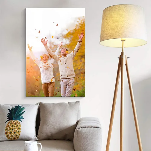 Vista 4 de NWT Impresiones en lienzo personalizadas con tus fotos para la familia, cuadros de lienzo personalizados para pared para imprimir enmarcados de 10 x
