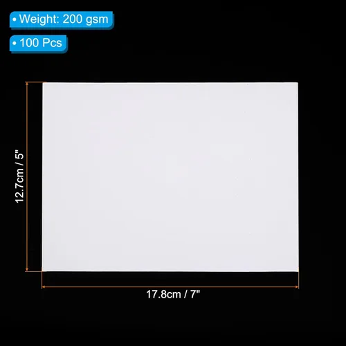 Vista 2 de PATIKIL Papel fotográfico de 5 x 7 pulgadas, 100 hojas de 7.05 oz/m² de alto brillo, papel fotográfico para impresora fotográfica, papel