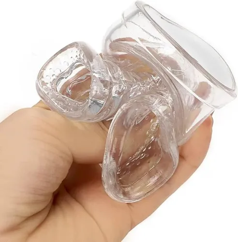 Vista 7 de GURECOD Accesorio de masajeador y accesorio de masaje, cubierta de cabeza de silicona transparente para masajeador