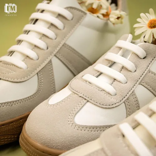 Vista 2 de INMAKER Cordones de zapatos que no se atan, para niños y adultos, cordones elásticos para zapatos casuales y cordones de silicona