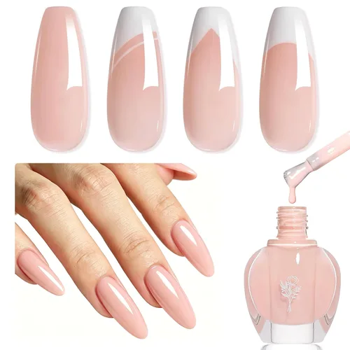 Vista 20 de COSMOO Esmalte de uñas de glitter negro de secado rápido, 12 ml, resistente a las astillas, vegano, de secado rápido, con vetas, de larga duración