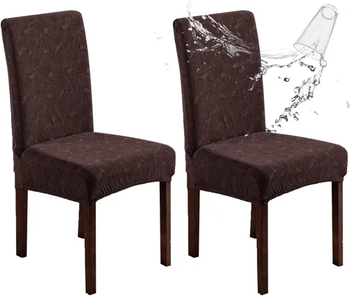Vista 46 de Fundas impermeables para sillas de comedor, fundas elásticas para sillas Parsons, para comedor, cocina, funda protectora para silla de comedor
