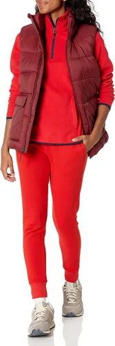 Vista 4 de Tienda Essentials Women's Classic-Fit Long-Sleeve Quarter-Zip Polar Fleece Pullover Jacket (Available in Plus Size)