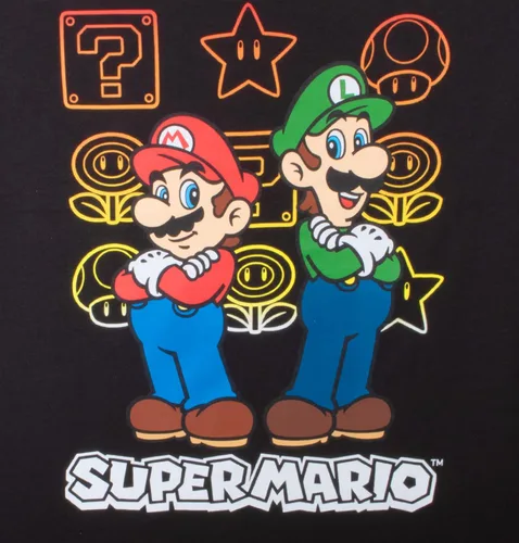 Vista 8 de Nintendo Super Mario Boys T-Shirts 3-Pack, Super Mario Bros Characters 3-Pack of Tees for Boys Bundle Set