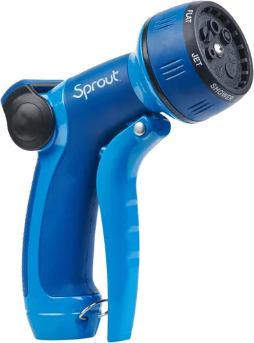 Vista 7 de Sprout 65108-AMZ - Boquilla de metal con 7 patrones y adaptador de producto QuickConnect, paquete de Amazon, azul arándano