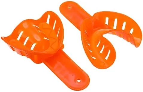 Vista 3 de 12 unids bandejas de impresión dental Kit de soporte de dientes de plástico bandejas dentales materiales cuidado oral