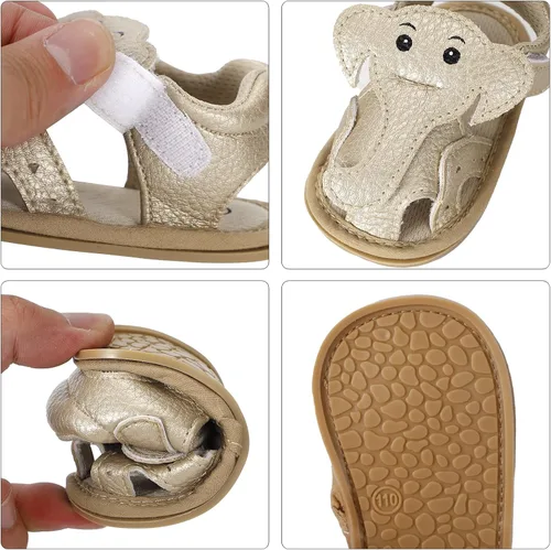 Vista 3 de Zapatos de flores de verano para bebés y niñas, sandalias para primeros pasos
