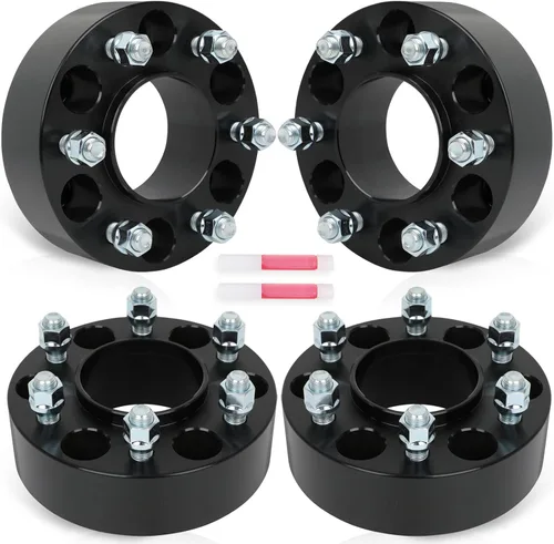 Vista 9 de SCITOO Espaciadores de rueda de 2 pulgadas 5x135 para Ford para F-150 2 piezas Adaptadores de espaciadores de rueda 12x1.5 pernos de 3.4 in HB 5